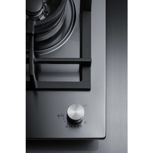 Summit 12" Wide 1-Burner Gas Cooktop In Stainless Steel (GCJ1SS) view 5
