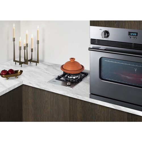 Summit 12" Wide 1-Burner Gas Cooktop In Stainless Steel (GCJ1SS) view 2