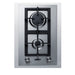 Summit 15" Wide 2-Burner Propane Gas Cooktop In Stainless Steel (GCJ2SSLPTK15)
