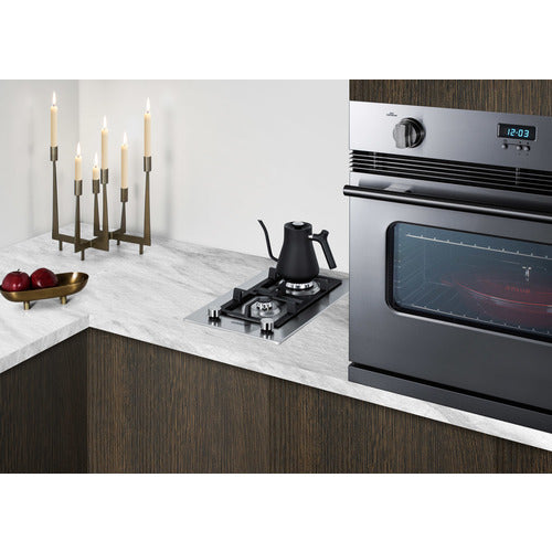 Summit 12" Wide 2-Burner Gas Cooktop In Stainless Steel (GCJ2SS) view 3