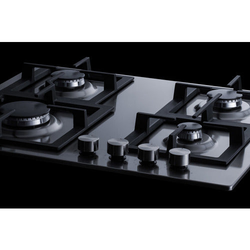 Summit 24" Wide 4-Burner Gas Cooktop In Stainless Steel (GCJ4SS) view 6