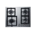 Summit 24" Wide 4-Burner Gas Cooktop In Stainless Steel (GCJ4SS)
