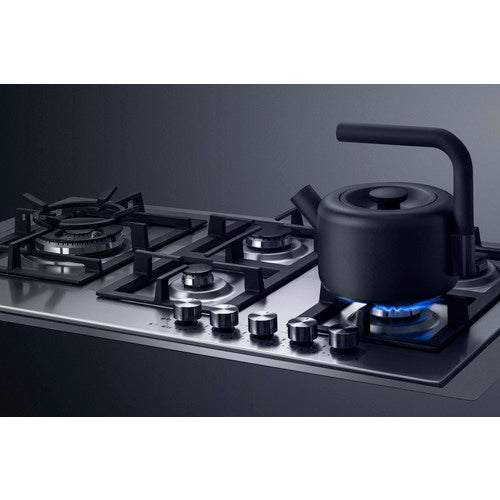 Summit 36" Wide 5-Burner Propane Gas Cooktop In Stainless Steel (GCJ536SSLPTK) view 3