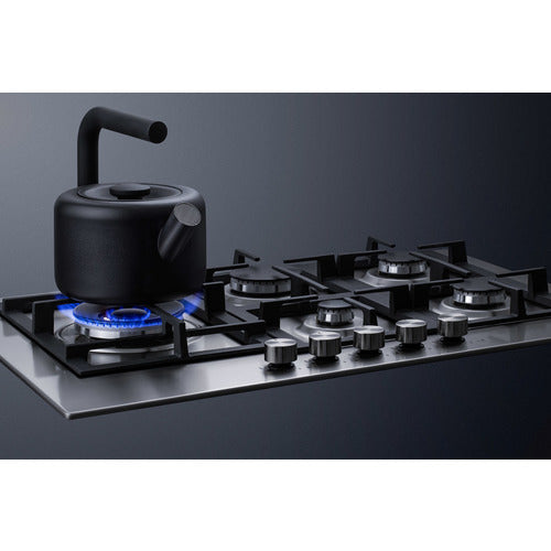 Summit 30" Wide 5-Burner Gas Cooktop In Stainless Steel (GCJ5SS) view 4