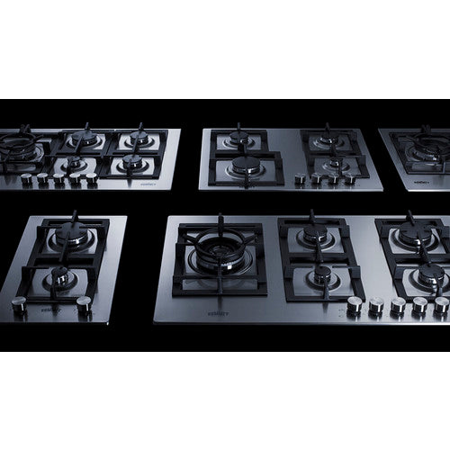 Summit 15" Wide 2-Burner Propane Gas Cooktop In Stainless Steel (GCJ2SSLPTK15) view 6