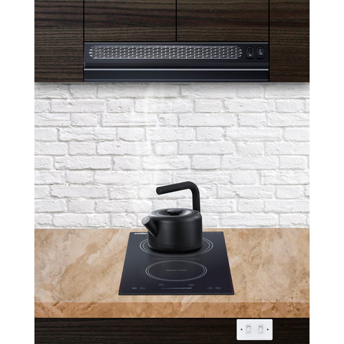 Summit 18" Under Cabinet Ductless Retractable Range Hood, ADA Compliant (HRTX18BADA)