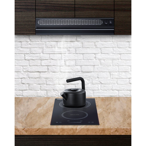 Summit 18" Under Cabinet Ductless Retractable Range Hood (HRTX18B) view 2