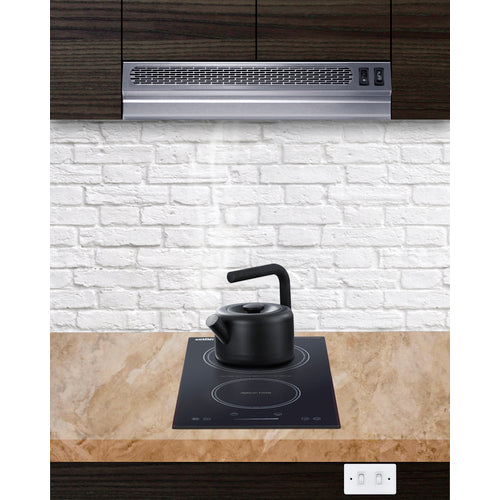 Summit 18" Under Cabinet Ductless Retractable Range Hood, ADA Compliant (HRTX18SSADA)