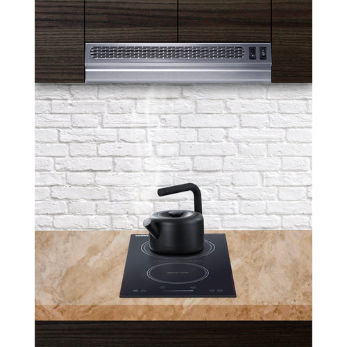 Summit 18" Under Cabinet Ductless Retractable Range Hood (HRTX18SS) view 2
