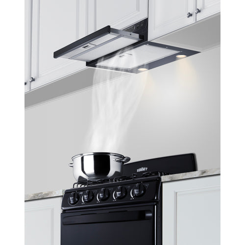 Summit 20" Under Cabinet Ductless Retractable Range Hood (HRTX20B) view 2