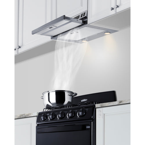 Summit 20" Under Cabinet Ductless Retractable Range Hood, ADA Compliant (HRTX20SSADA)