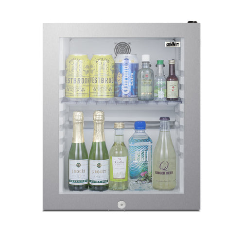 Summit 16" Wide Compact Minibar (MB13GLSS) view 4