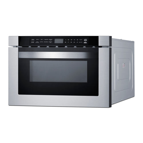 Summit 24" Wide Built-In Drawer Microwave (MDR245SS) view 3
