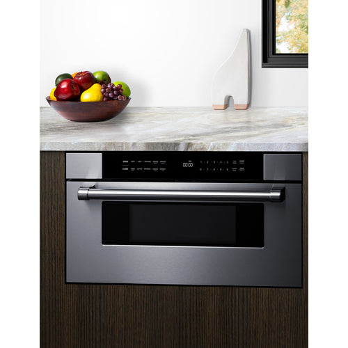 Summit 30" Wide Built-In Drawer Microwave (MDR30SS) view 2