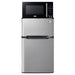 Summit Microwave/Refrigerator-Freezer Combination with Allocator — Left Hand Door hinge (MRF34BSSALHD)