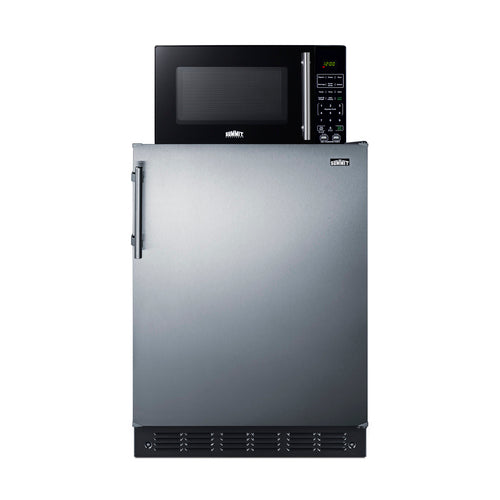 Summit Microwave/Refrigerator-Freezer Combination with Allocator (MRF66BK2SSA)