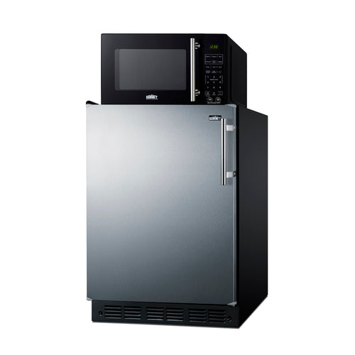 Summit Microwave/Refrigerator Combination with Allocator (MRF6BK2SSALHD) view 2