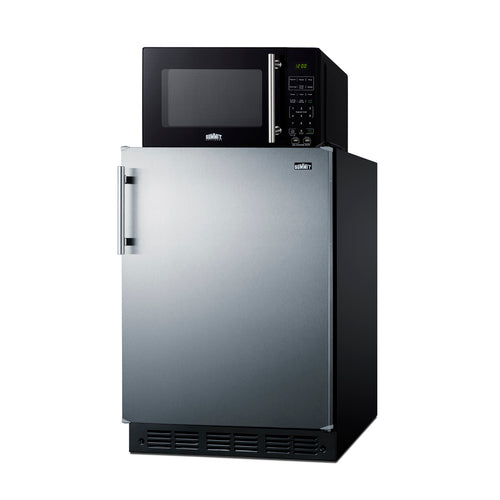 Summit Microwave/Refrigerator Combination with Allocator (MRF708BLSSA) view 3
