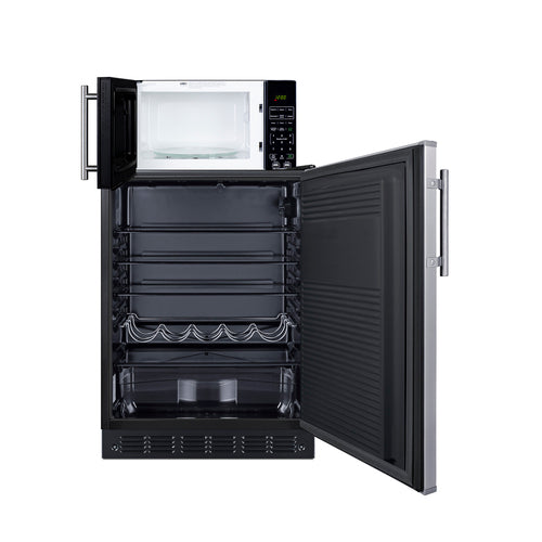 Summit Microwave/Refrigerator Combination with Allocator (MRF708BLSSA) view 2