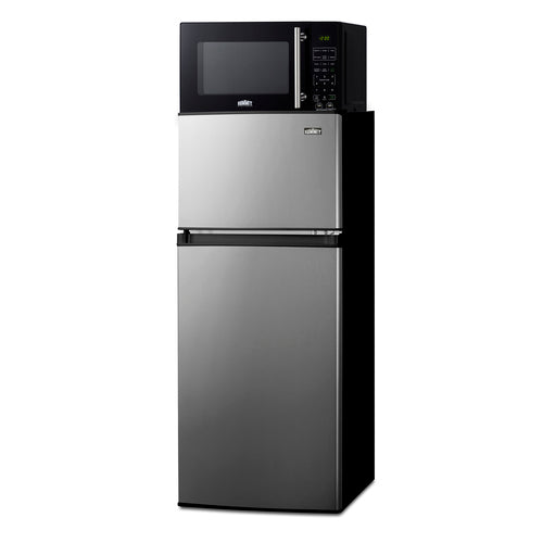 Summit Microwave/Refrigerator-Freezer Combination with Allocator — Left Hand Door hinge (MRF73PLALHD) view 2