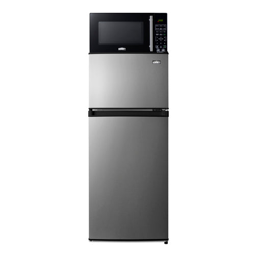Summit Microwave/Refrigerator-Freezer Combination with Allocator — Left Hand Door hinge (MRF73PLALHD)
