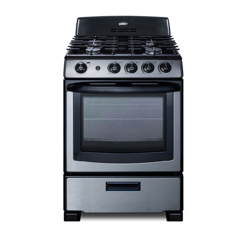 Summit 24" Wide Gas Range (PRO247SS)