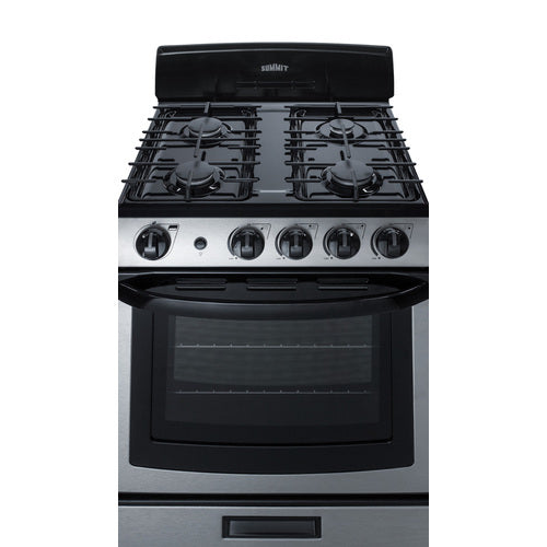 Summit 24" Wide Gas Range (PRO247SS) view 5