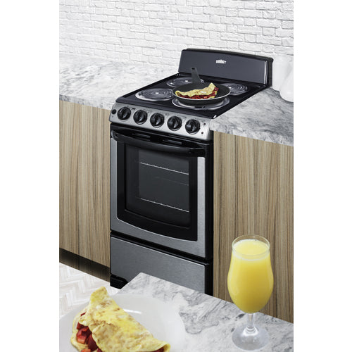Summit 20" Wide Electric Coil Range (PROEL20SS) view 2