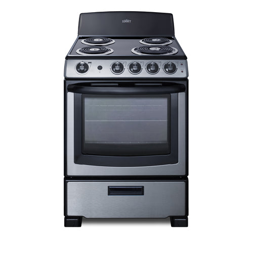 Summit 24" Wide Electric Coil Range (PROEL24SS)