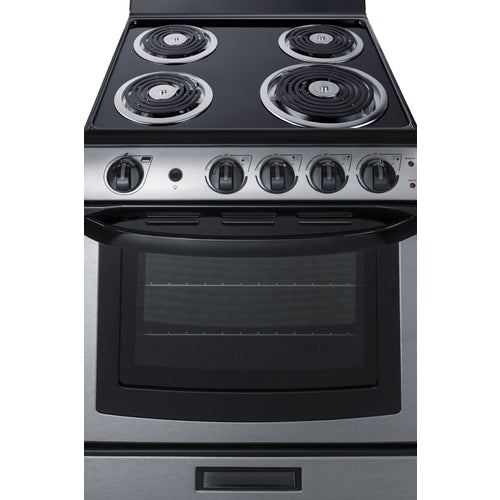Summit 24" Wide Electric Coil Range (PROEL24SS) view 5