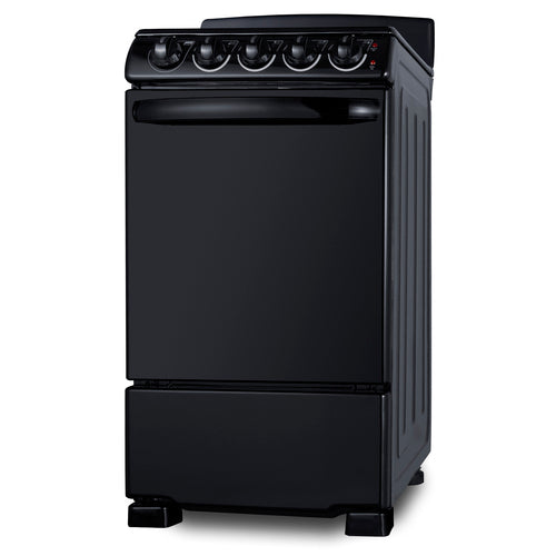 Summit 20" Wide Electric Coil Range (RE2031B) view 3