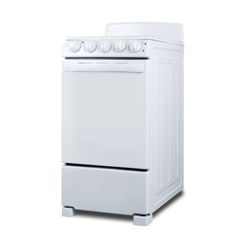 Summit 20" Wide Electric Coil Range (RE203W) view 2