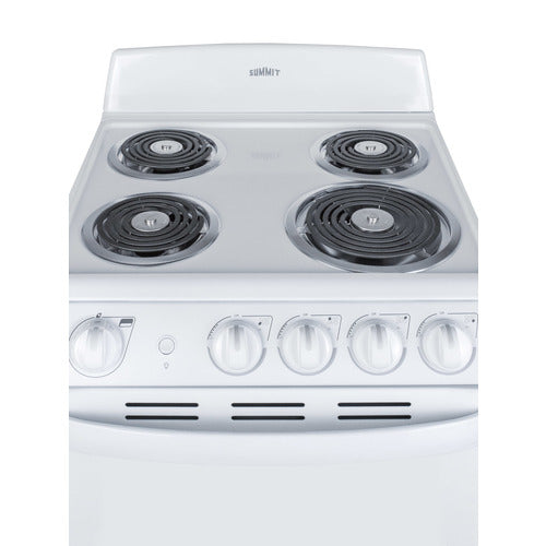 Summit 20" Wide Electric Coil Range (RE203W) view 3