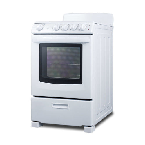 Summit 24" Wide Electric Coil Range (RE2411W) view 5