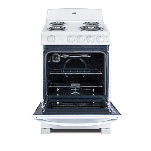 Summit 24" Wide Electric Coil Range (RE2411W) view 3