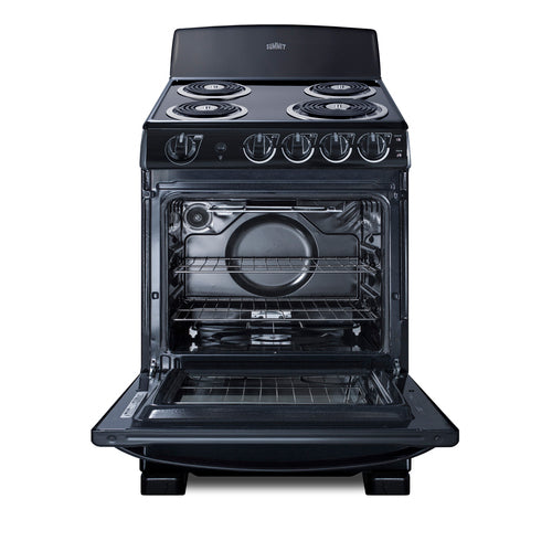 Summit 24" Wide Electric Coil Range (RE2413B) view 4