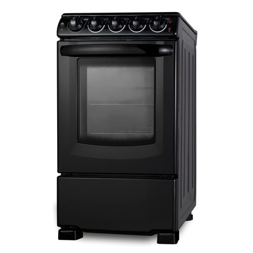 Summit 20" Wide Electric Smooth-Top Range (REX2051BRT) view 2