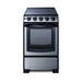 Summit 20" Wide Electric Smooth-Top Range (REX2071SSRT)