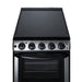 Summit 20" Wide Electric Smooth-Top Range (REX2071SSRT) view 3