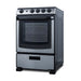 Summit 24" Wide Electric Smooth-Top Range (REX2451SSRT) view 3