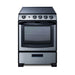 Summit 24" Wide Electric Smooth-Top Range (REX2451SSRT)