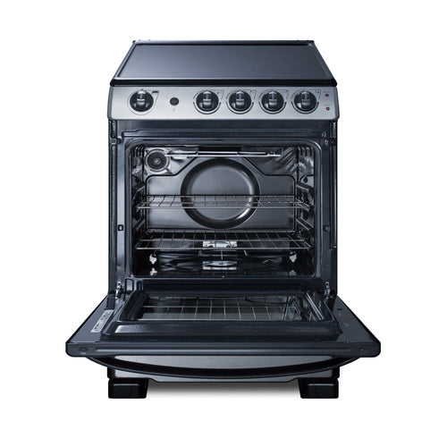 Summit 24" Wide Electric Smooth-Top Range (REX2451SSRT) view 6