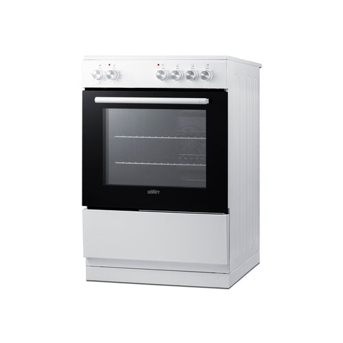 Summit 24" Wide Electric Smooth-Top Range (REXT24W) view 3