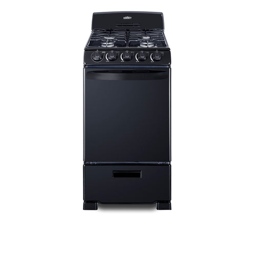 Summit 20" Wide Gas Range (RG201B)