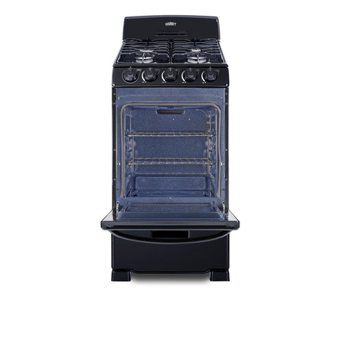 Summit 20" Wide Gas Range (RG201B) view 3