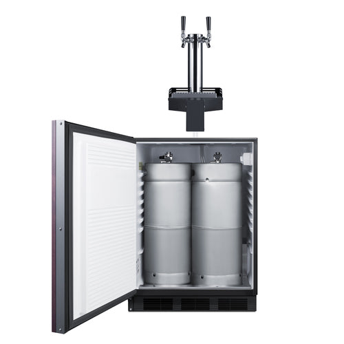 Summit 24" Wide Built-In Floating Tap Beer Kegerator (SBC58BLIFFLTWADALHD) view 3