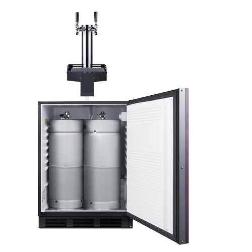 Summit 24" Wide Built-In Floating Tap Beer Kegerator (SBC58BLIFFLTWADA) view 2