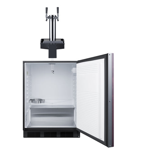 Summit 24" Wide Built-In Floating Tap Beer Kegerator (SBC58BLIFFLTWADA) view 3