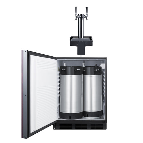 Summit 24" Wide Built-In Floating Tap Cold Brew Kegerator, ADA-Compliant (SBC58BLIFFLTWCFADALHD)
