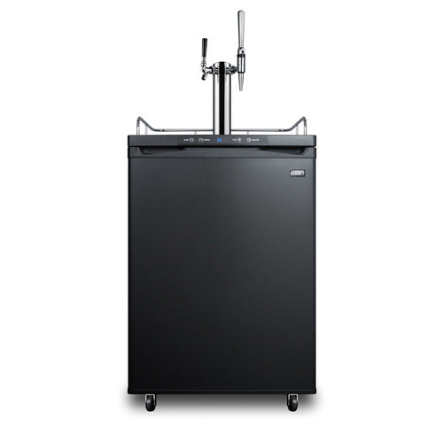 Summit 24" Wide Coffee Kegerator — Left Hand Door hinge (SBC635MCMTWINLHD)